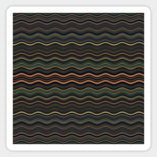 Cool wavy lines Magnet